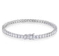 S925 Sterling Silver Moissanite Tennis Bracelet – 2–6mm